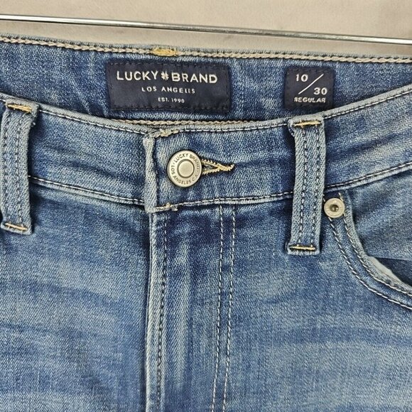 Lucky Brand Sweet Boot Jeans Womens 30 Blue Distressed Country Western Cowgirl - Picture 3 of 14